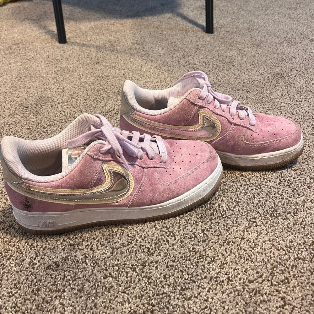 Nike Pink and Silver Women's Sneakers